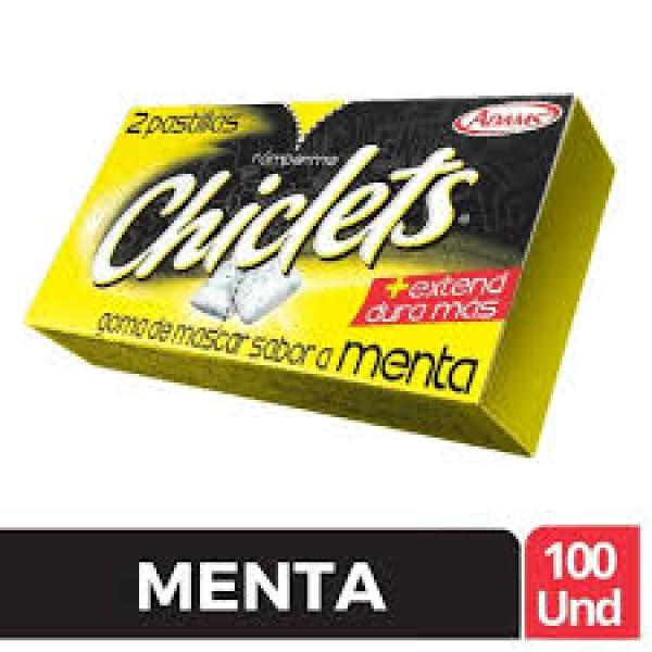 CHICLETS MENTA X100 - ADAMS
