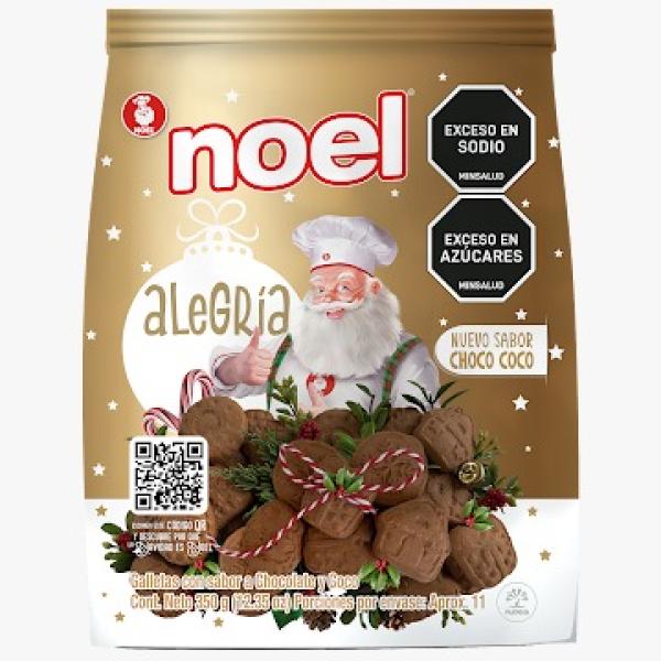 GALLETA NAVIDAD NOEL CHOCO COCO