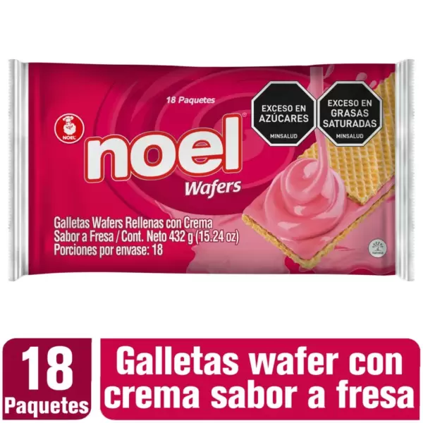 GALLETA WAFER FRESA - NOEL