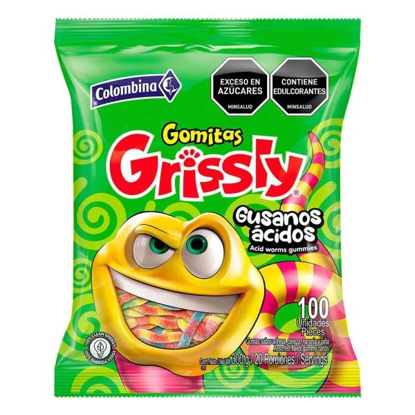GOMITAS GUSANOS ACIDOS - GRISSLY
