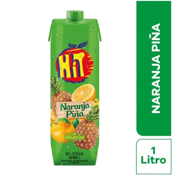 HIT NARANJA PIÑA LITRO