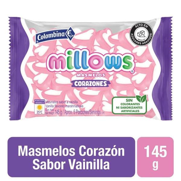 MILLOWS CORAZONES SABOR A VAINILLA