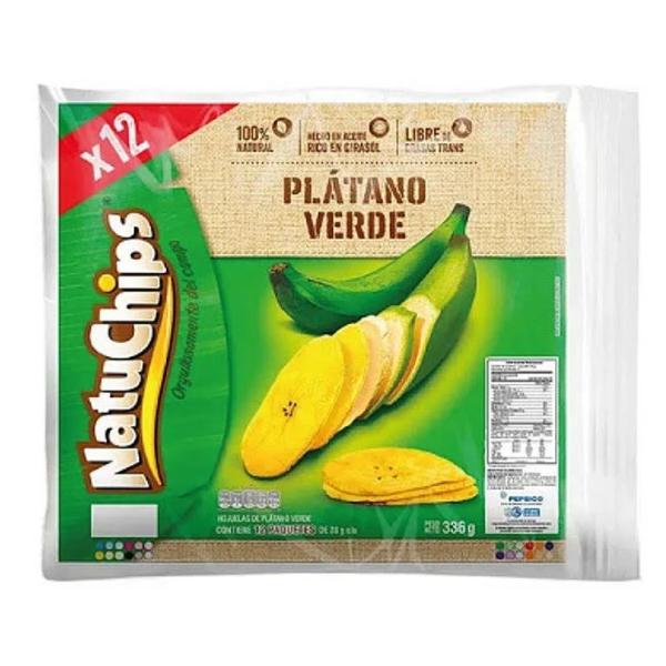 NATUCHIPS PLATANO VERDE X12